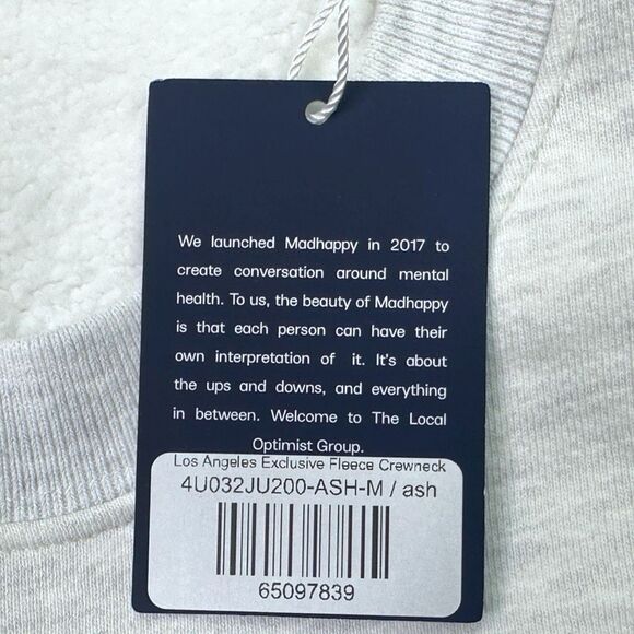 MadHappy Los Angeles Exclusive Fleece Crew Neck Sweatshirt - Size Medium - Picture 7 of 8